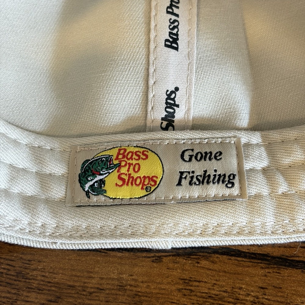 Bass Pro Shops Florida Flamingo Flat Bill Hat SnapBack White and Orange - Picture 8 of 10